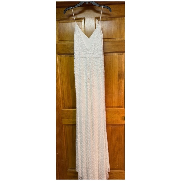 Lulu’s beaded and sequined wedding dress - heavy with beads tags cut out SMALL - Picture 6 of 17